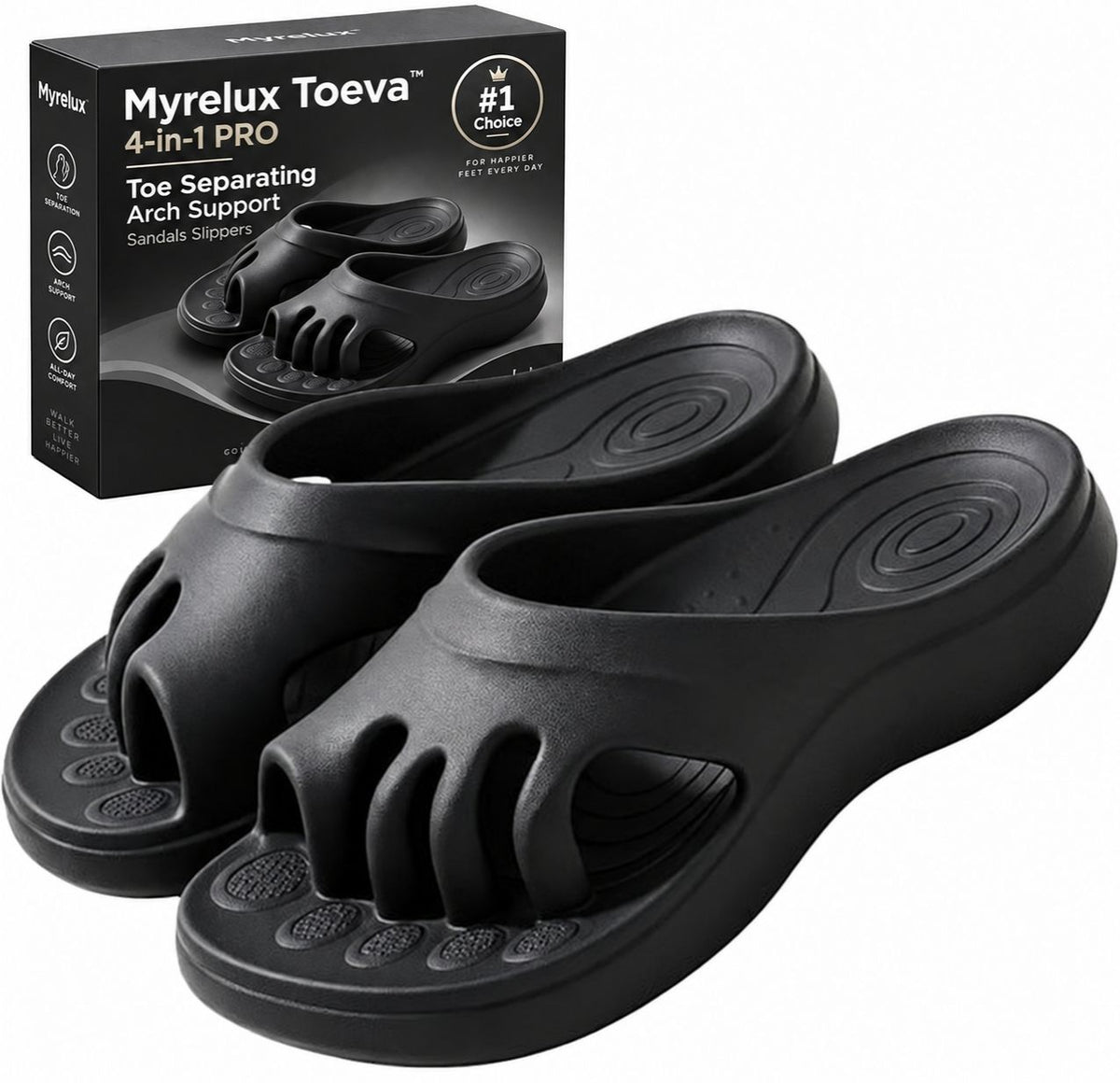 Toeva™ 4-in-1 PRO - Toe Separating Arch Support Sandals