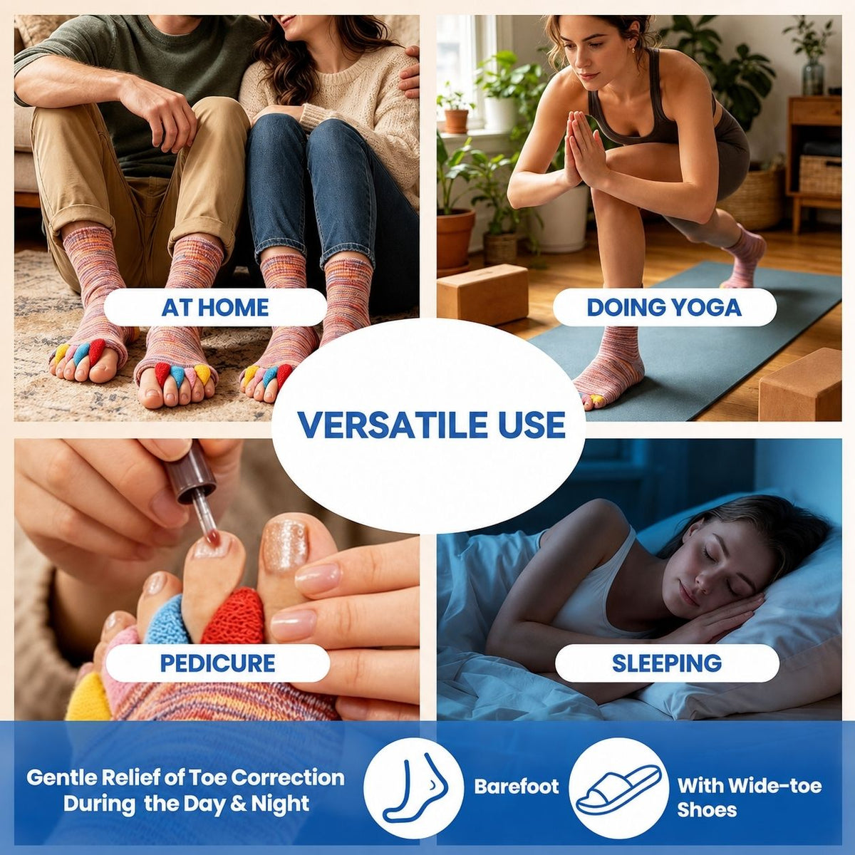 Relieva™ Toe Alignment Socks
