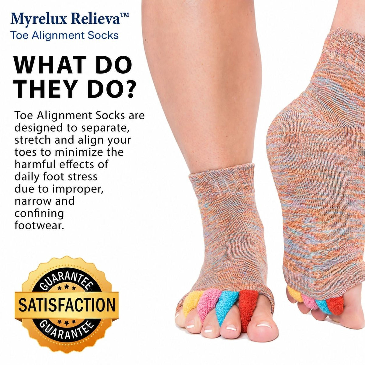 Relieva™ Toe Alignment Socks