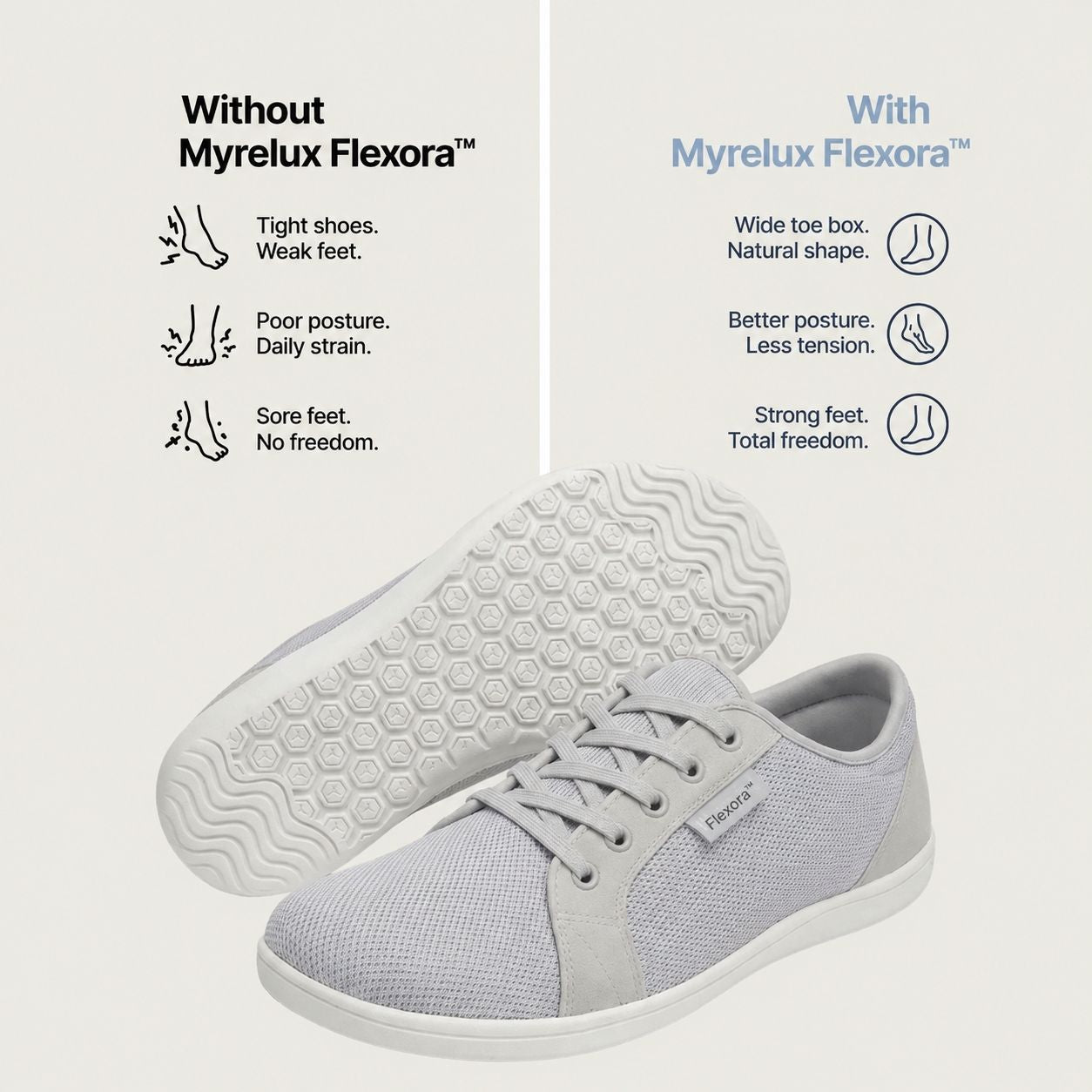 Flexora™ Wide-Toe Barefoot Shoes