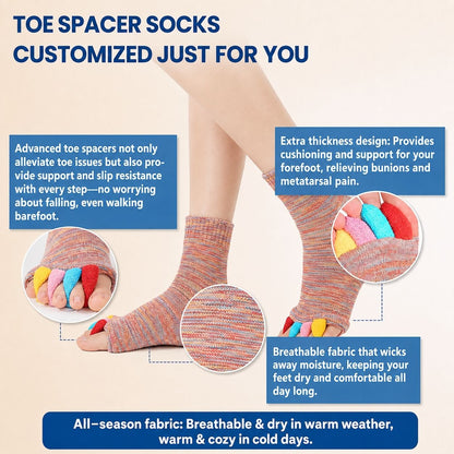 Relieva™ Toe Alignment Socks