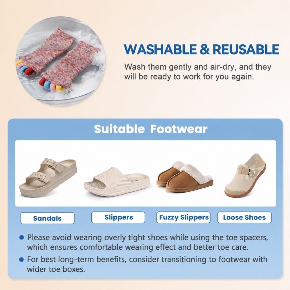 Relieva™ Toe Alignment Socks