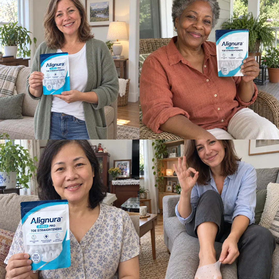Real MyRelux customers showing off the Alignura 3-in-1 PRO